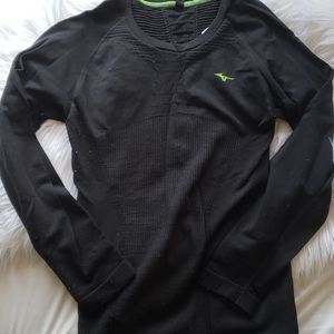 Mazuno Black Long Sleeve Thermal Shirt